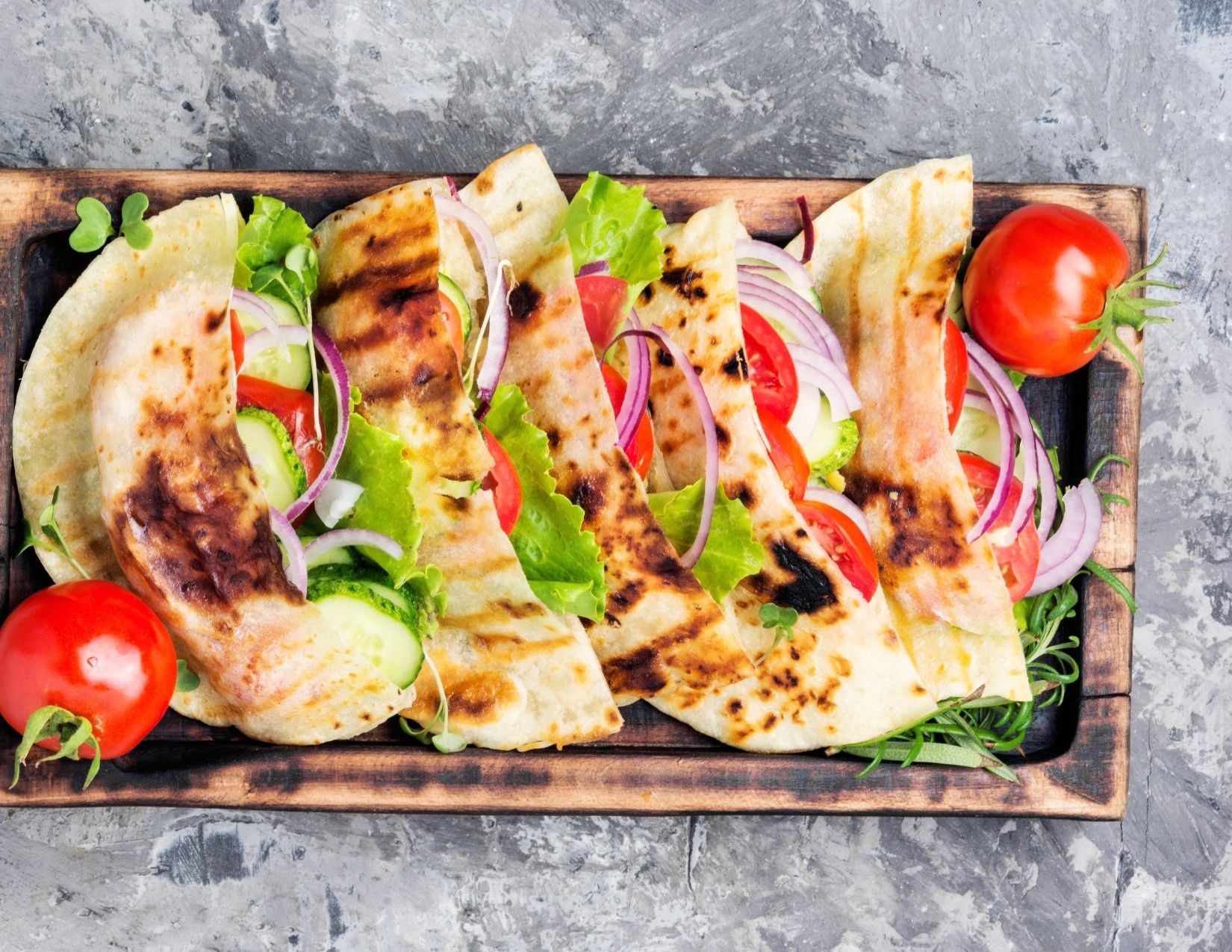 Epic Mediterranean Pita Sandwiches with Shish Taouk Tofu