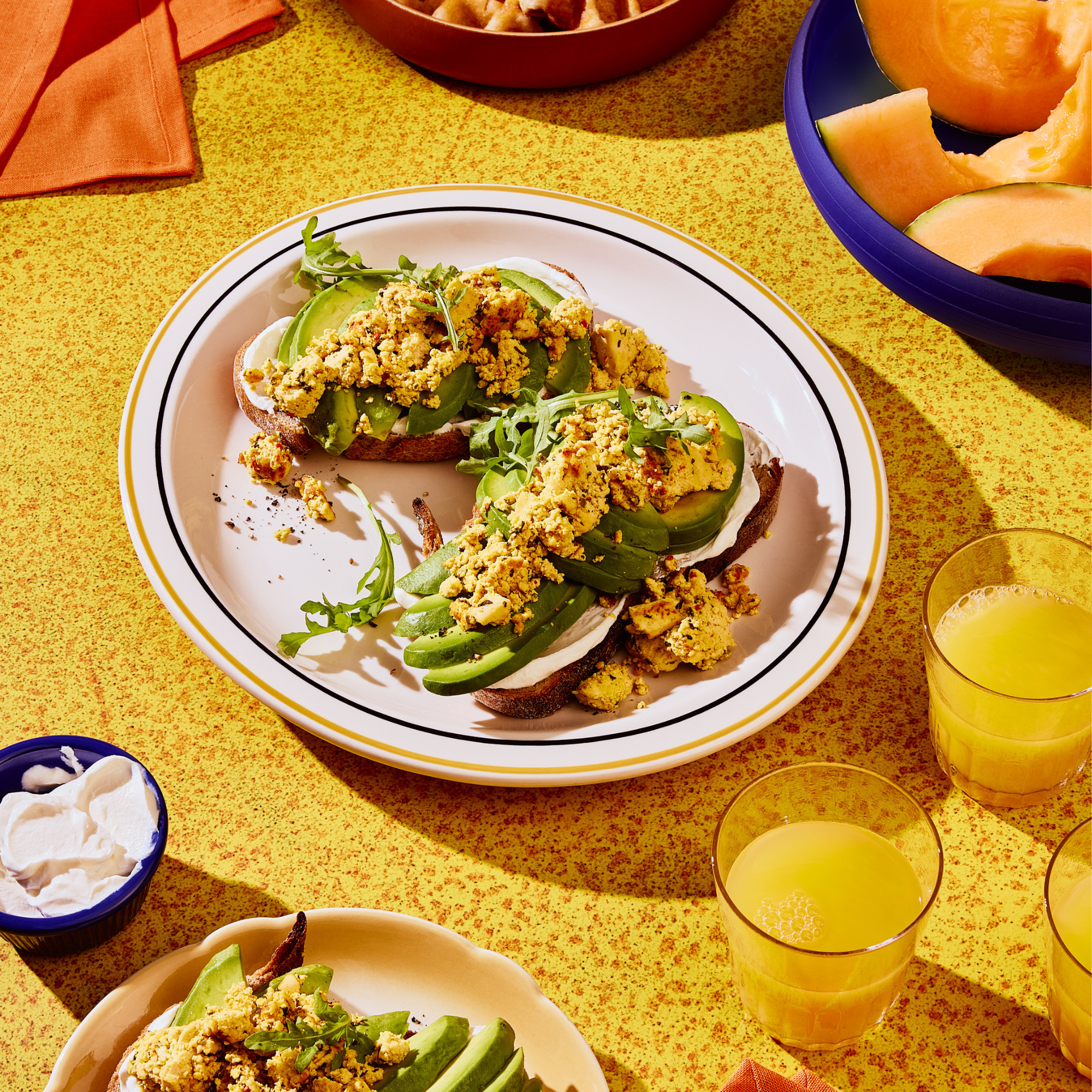 Avocado Toast with Tofu Scramble