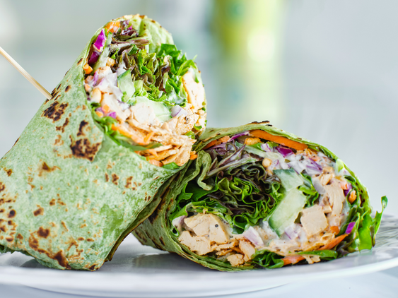 Epic Chickenless Salad Sandwich Wrap