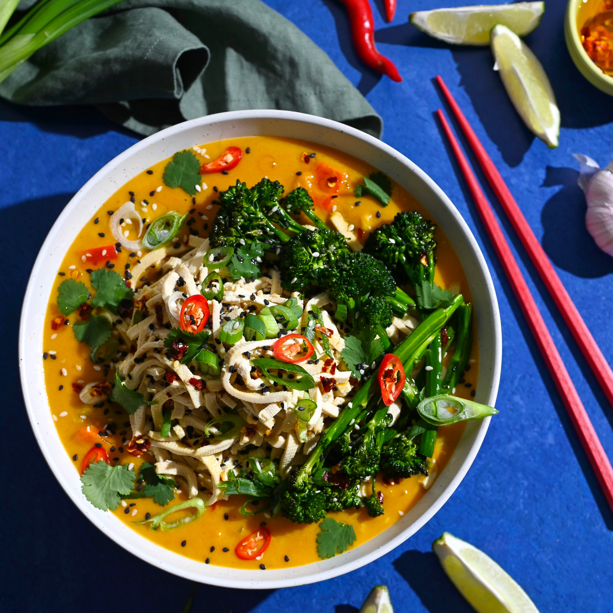 Spicy Mango Coconut Curry Noodles