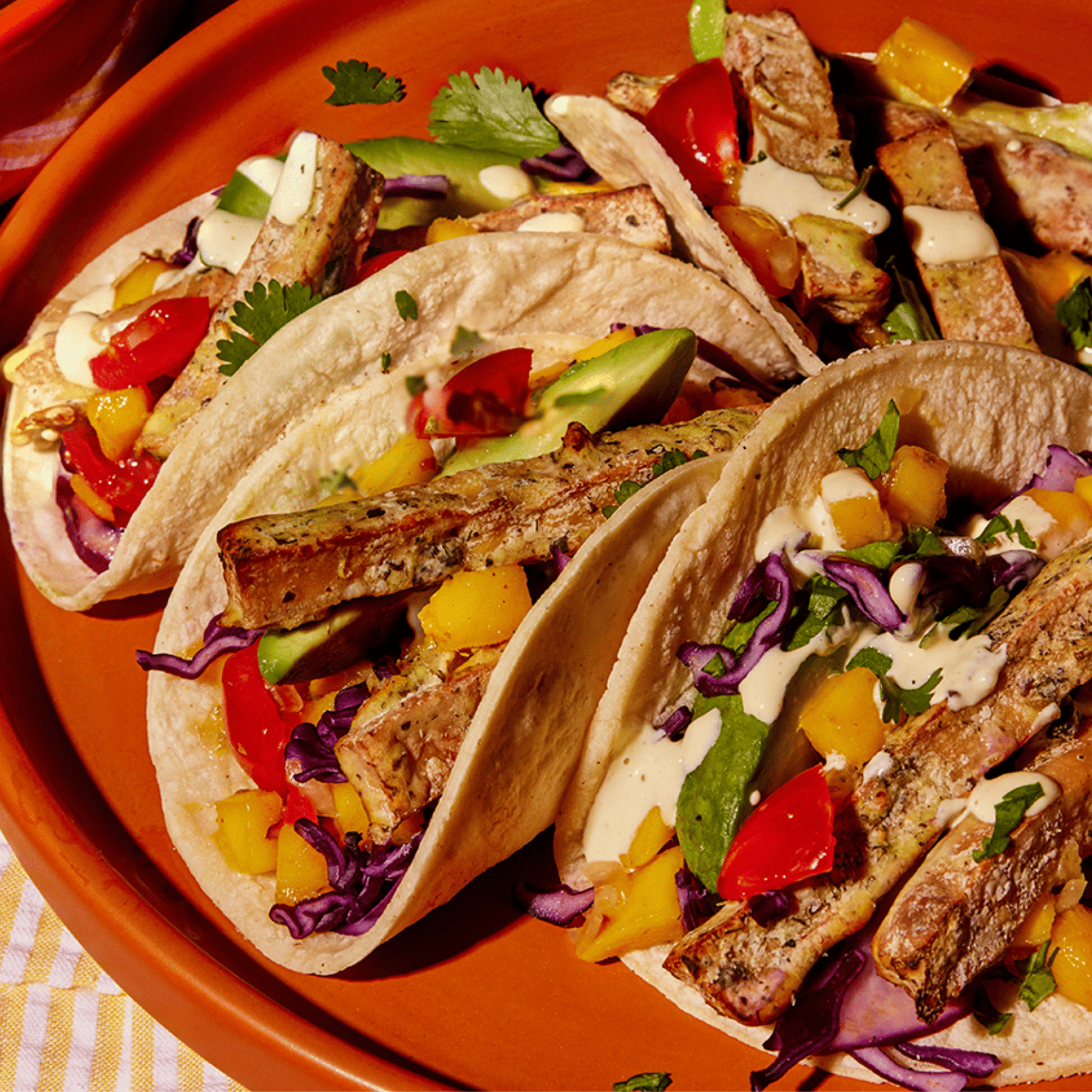 Captain Style Smoked Tofu Tacos Baja-Style