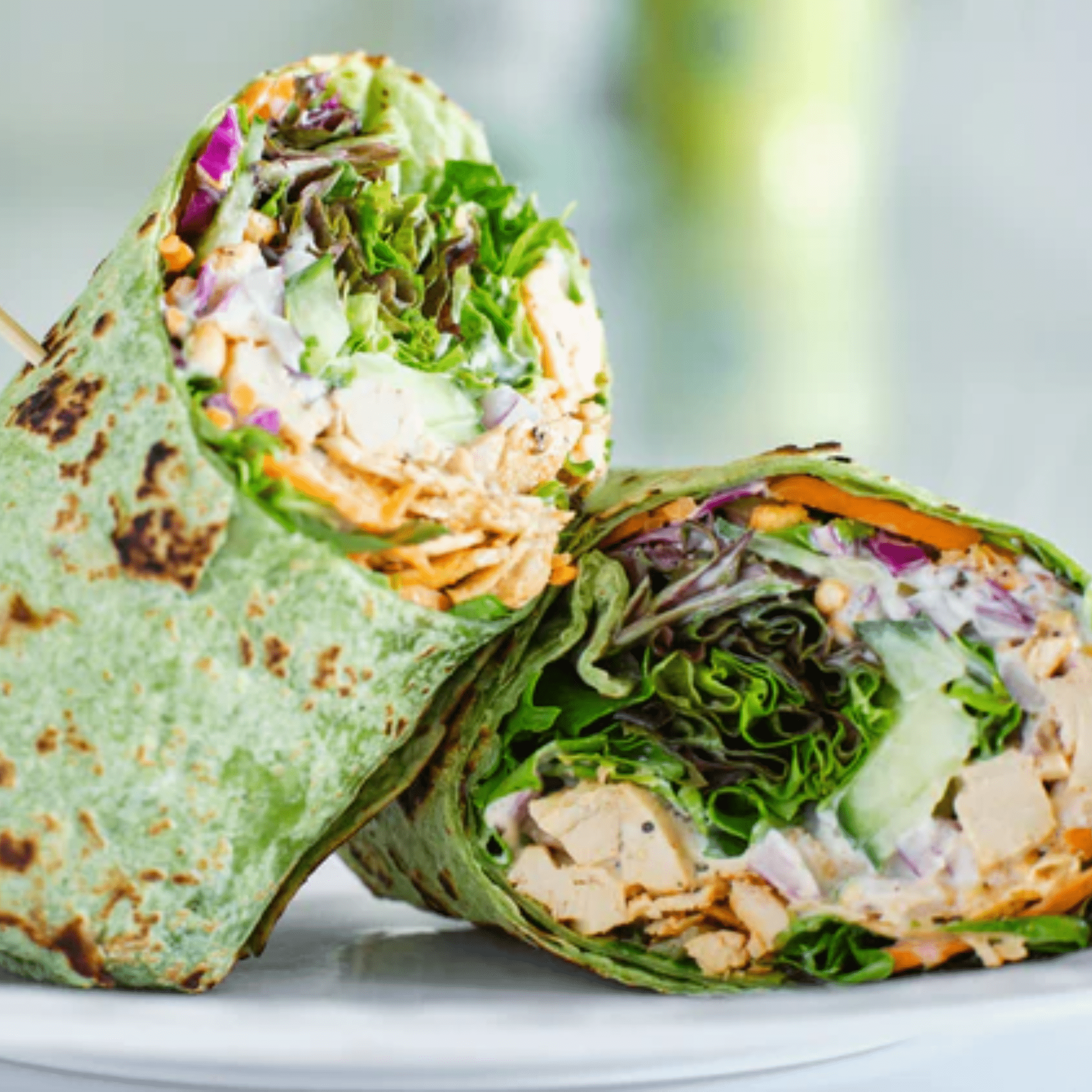 Epic Chickenless Salad Sandwich Wrap