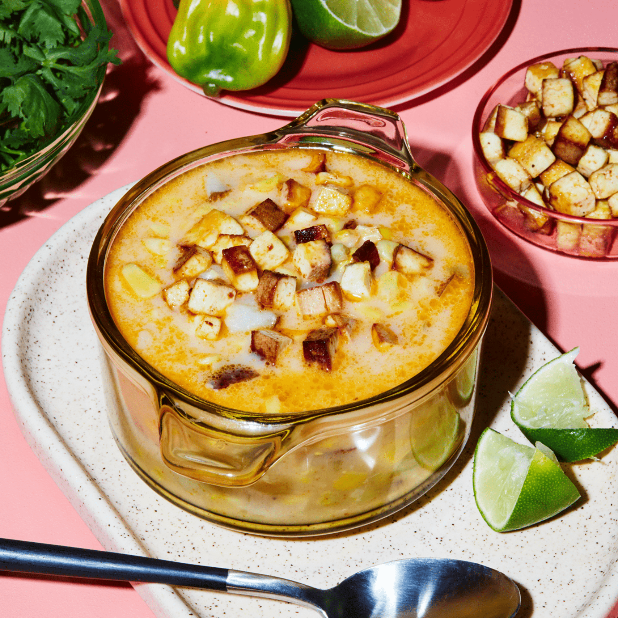 Smoked Tofu Corn Chowder