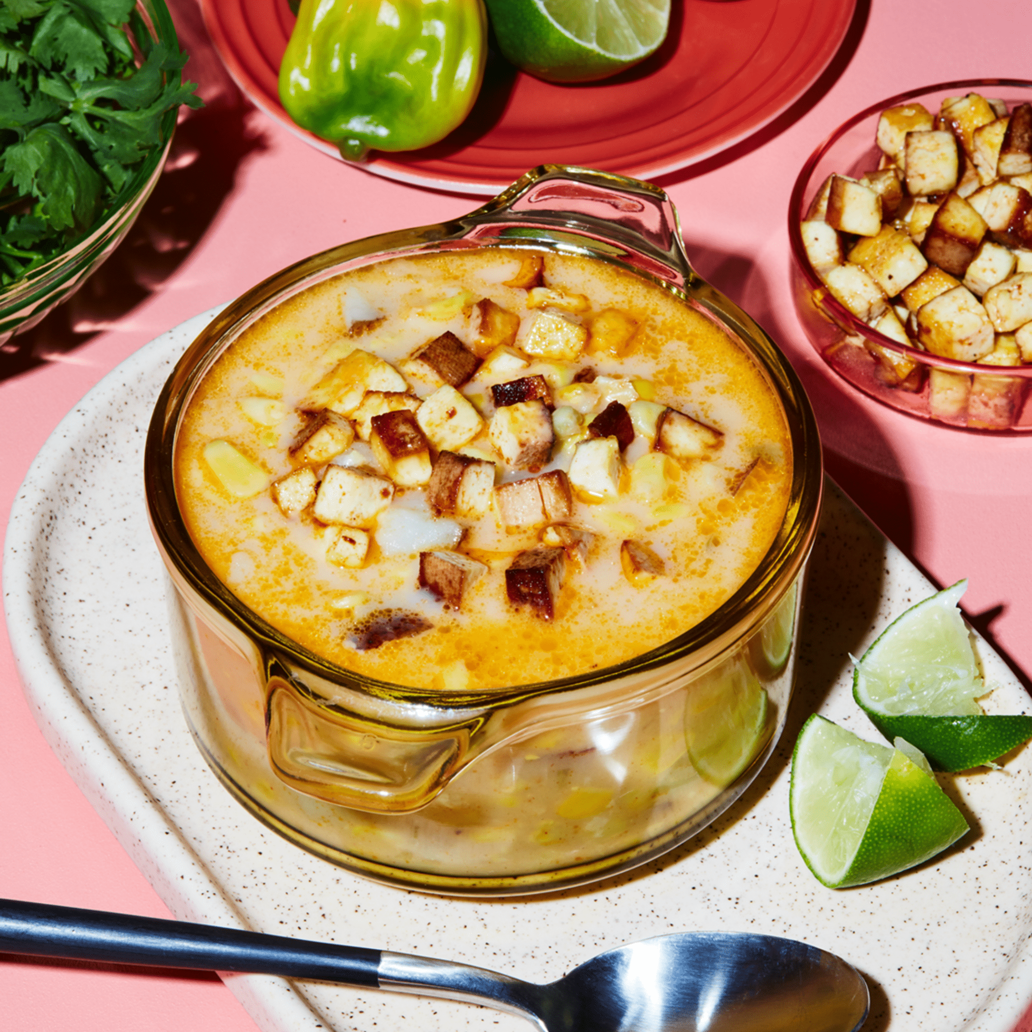 Smoked Tofu Corn Chowder