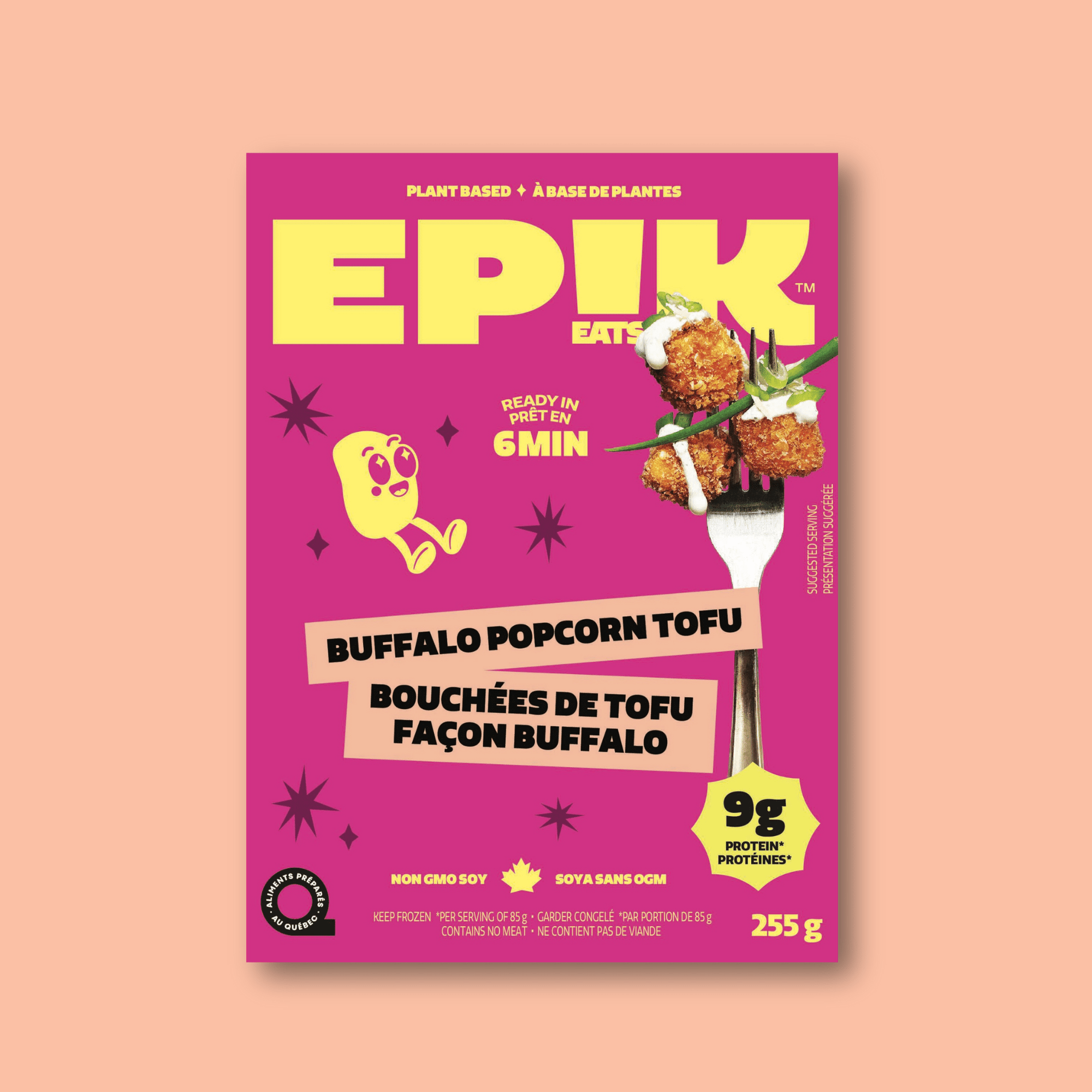 Buffalo Popcorn Tofu - EPIK eats